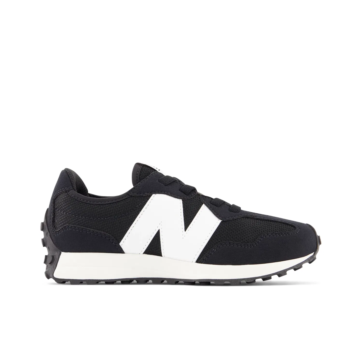 Детские кроссовки New Balance 327 Bungee Lace, Black With White