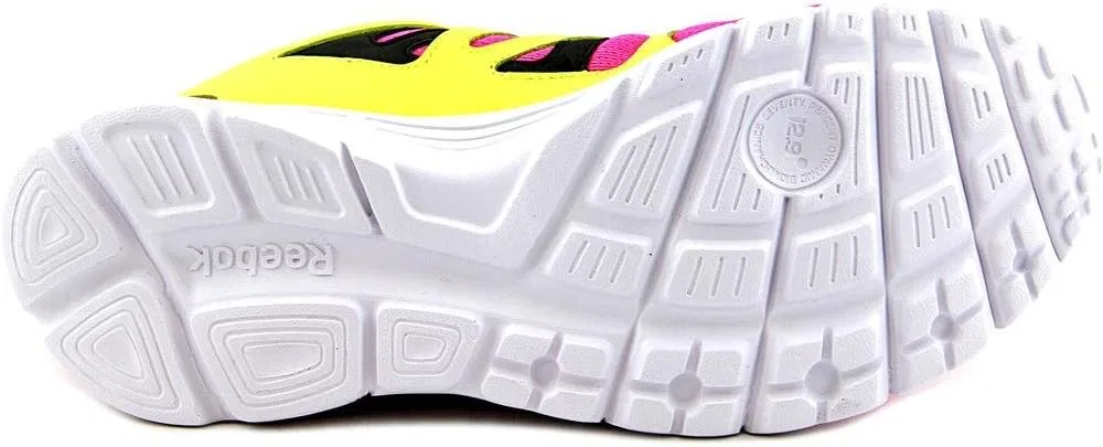 Детские кроссовки для бега Run Supreme 2.0 Reebok, Solar Pink/Black/Solar Yellow — фото 2