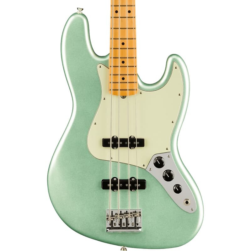 

Бас-гитара Fender American Professional II Jazz Bass — кленовый гриф, цвет Mystic Surf Green