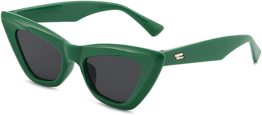 

Солнцезащитные очки «кошачий глаз» для женщин, полосатая металлическая оправа, ретро-очки, защита от УФ-излучения UV400, женские очки увеличенного размера generic, C5 Green Gray