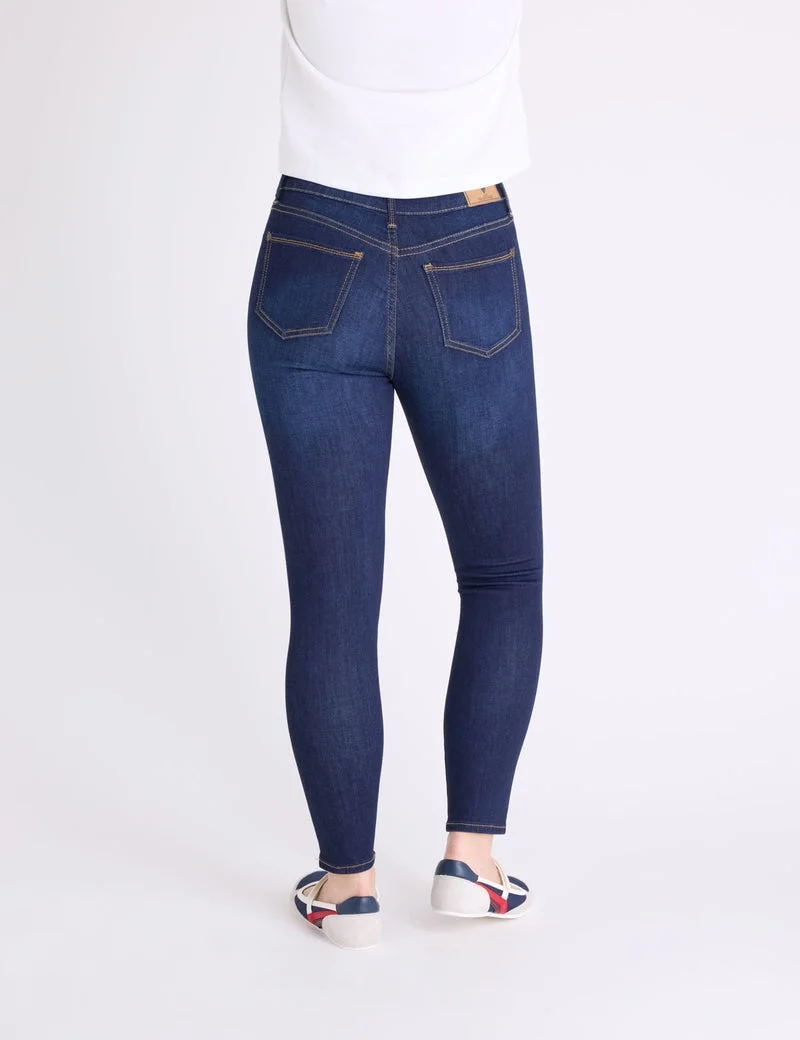 Женские джинсы-леггинсы U.S. Polo Assn. High Rise Super Skinny, темно-синий — фото 2