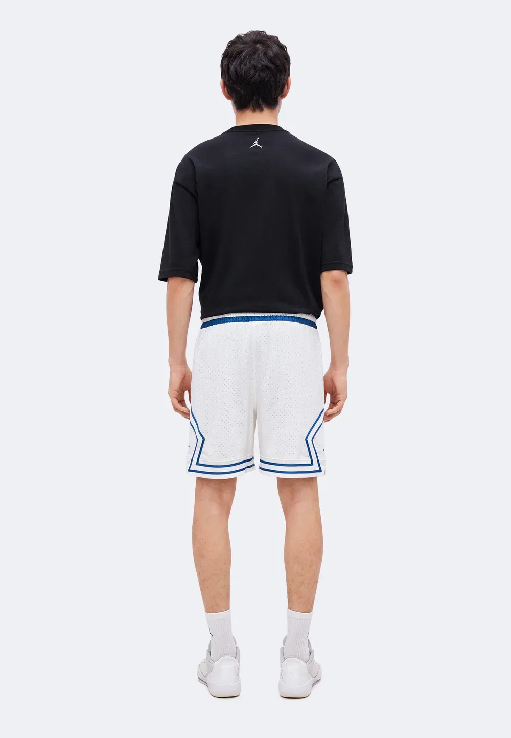 Спортивные шорты Diamond short Jordan, White/True Blue — фото 3