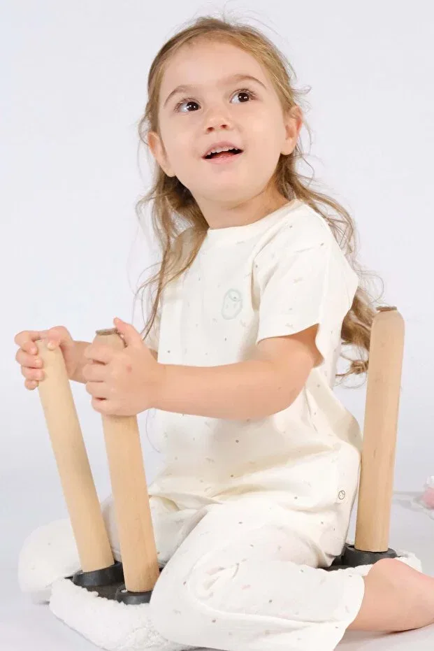 Детская футболка с принтом Organic Cotton Twig Ecru Baby Little Gusto, Ecru