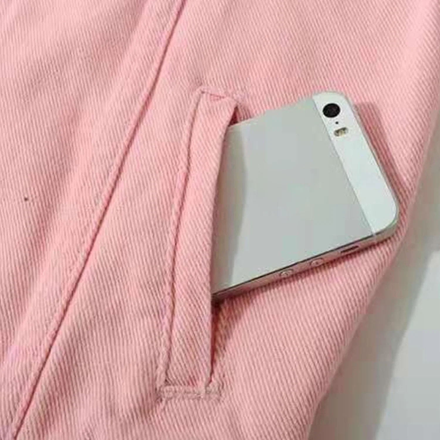 Женская джинсовая куртка с рукавом 3/4, модель trucker, Rosa — фото 4