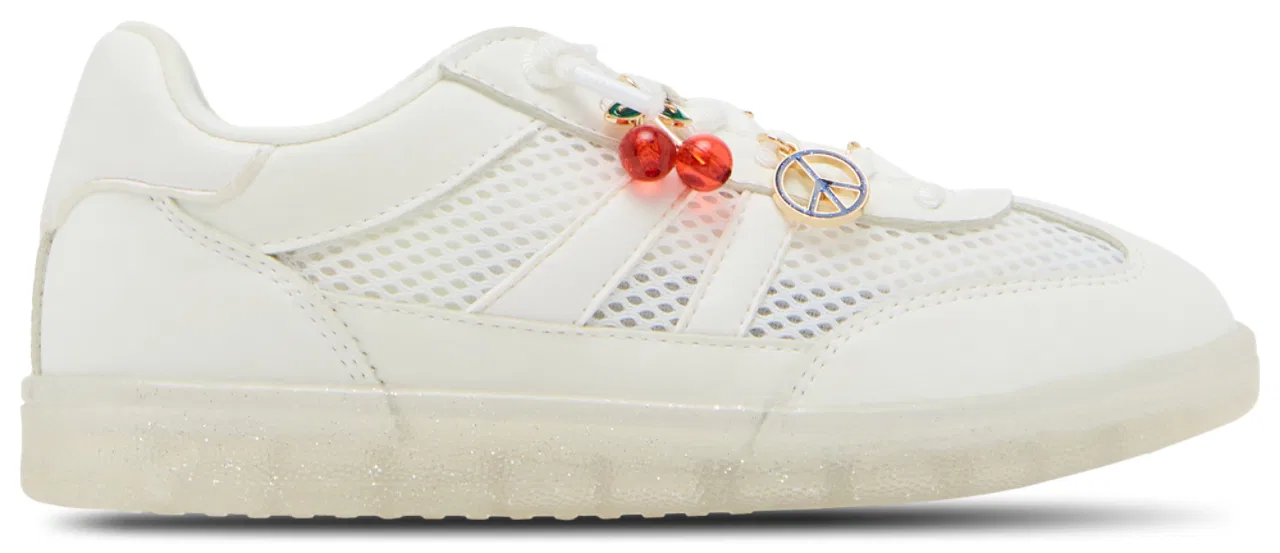 Детские кроссовки для девочек с кожаными полосками Verdict Steve Madden, White Multi