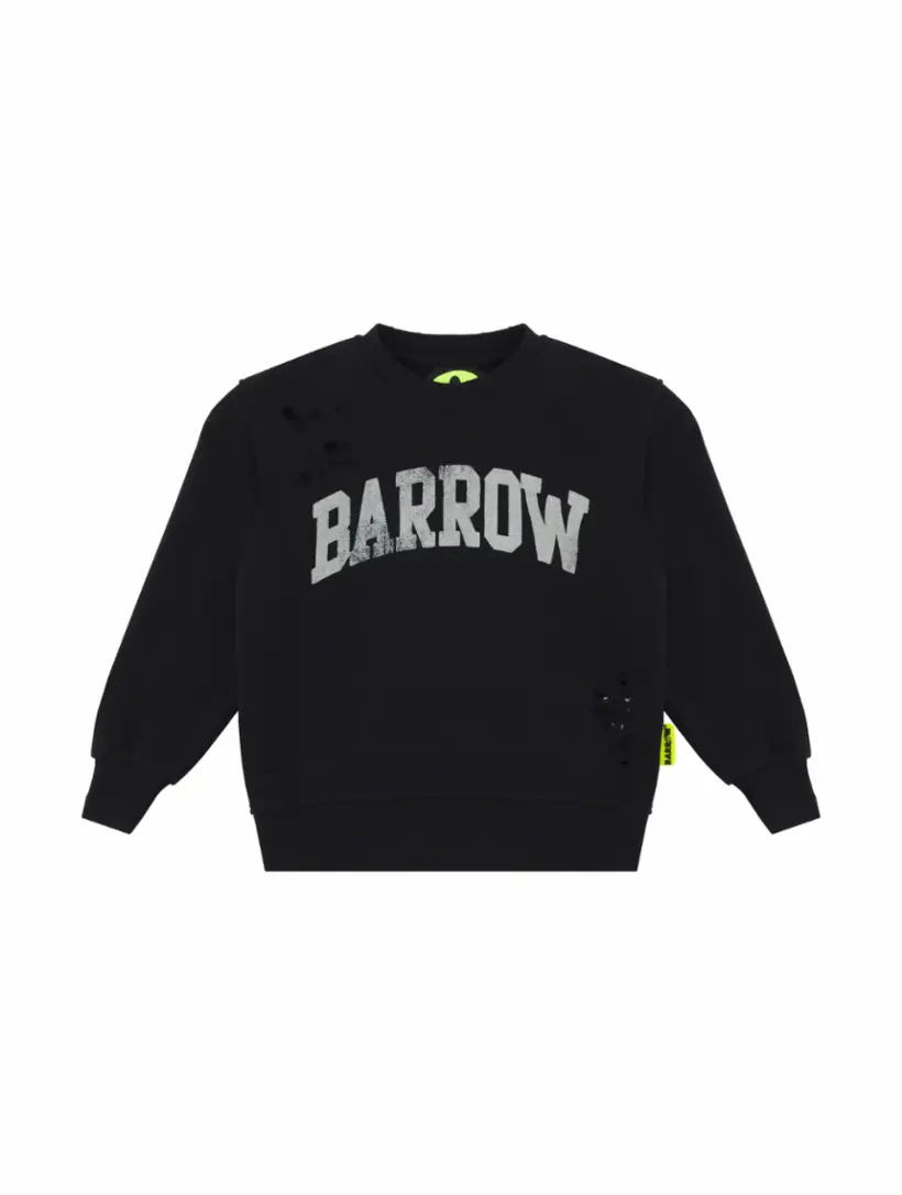 

Хлопковый свитшот с логотипом Barrow, черный