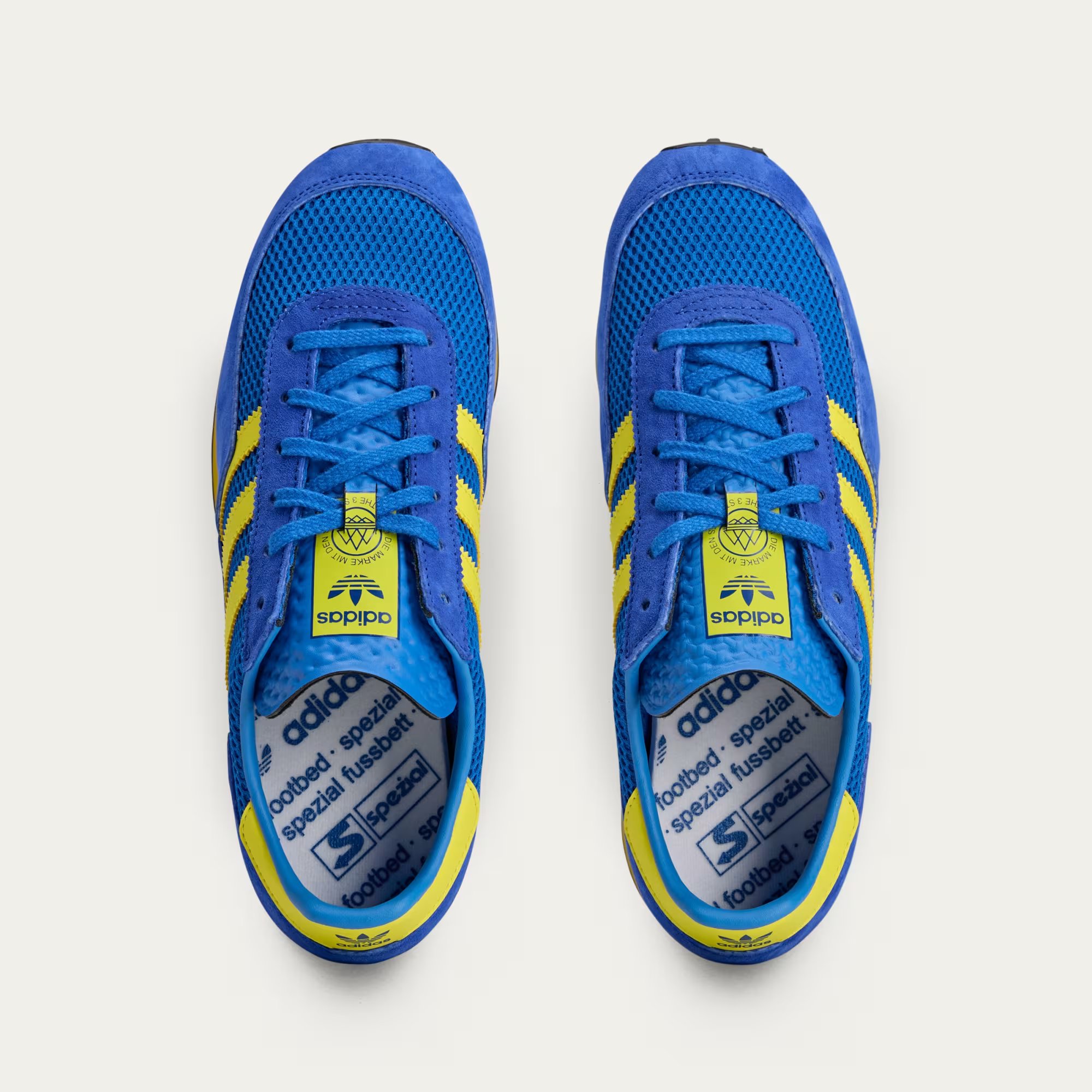 Бутсы мужские Adidas Originals TRX Mesh SPZL, синий/желтый — фото 3