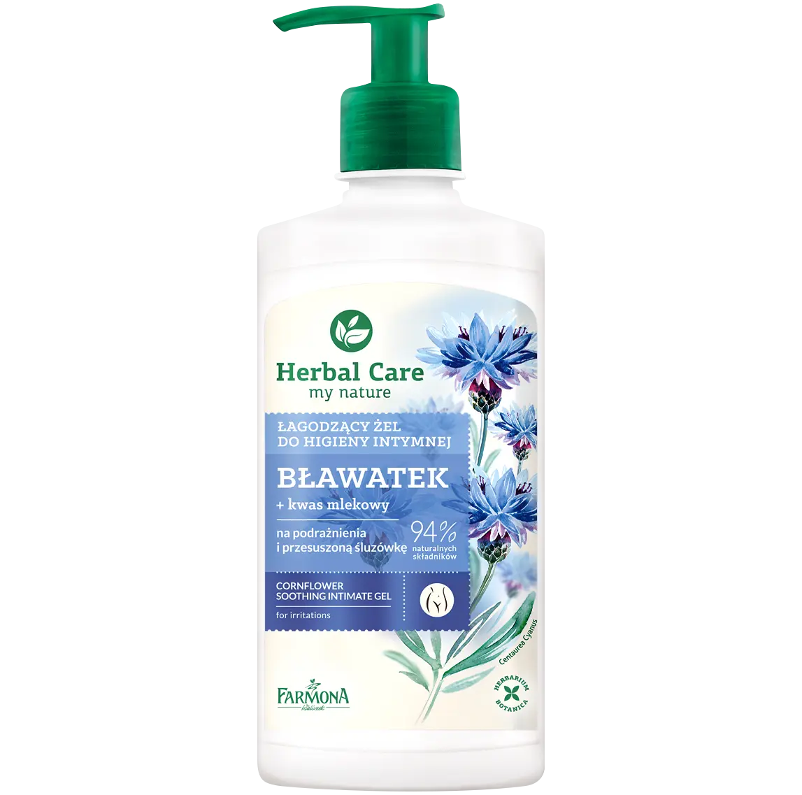 

Herbal Care Bławatek успокаивающий гель для интимной гигиены, 330 мл