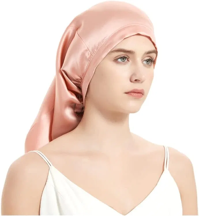 Шелковая шапочка для сна, Mulberry Silk, NALEINING, 08 Light Red