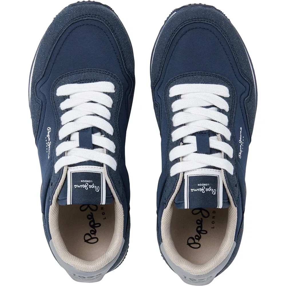 Детские кроссовки для мальчиков с принтом Hailon Basic Pepe jeans, Blue — фото 2