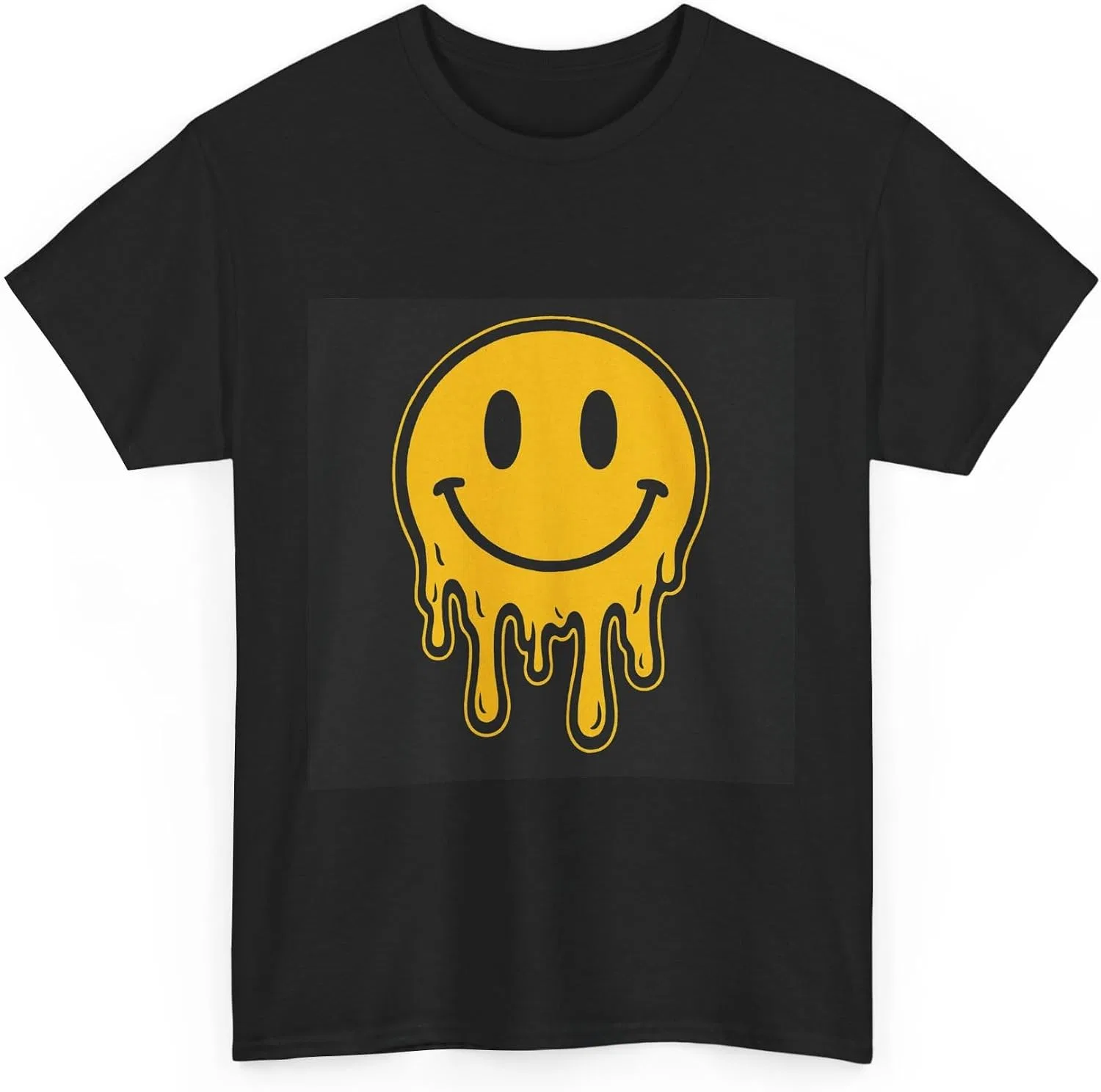 Женская футболка с улыбающимся лицом Heavy Cotton, Black
