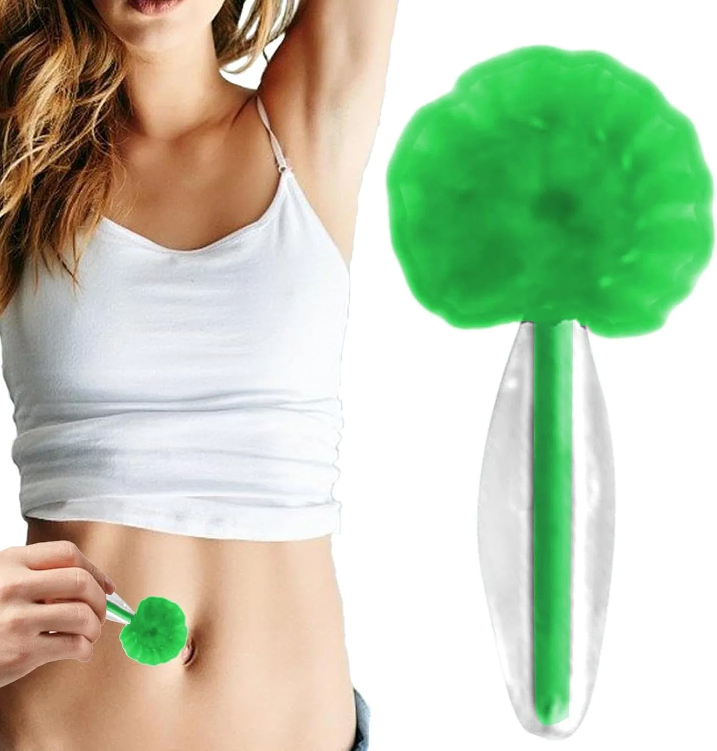Щетка для очищения пупка, Green Generic