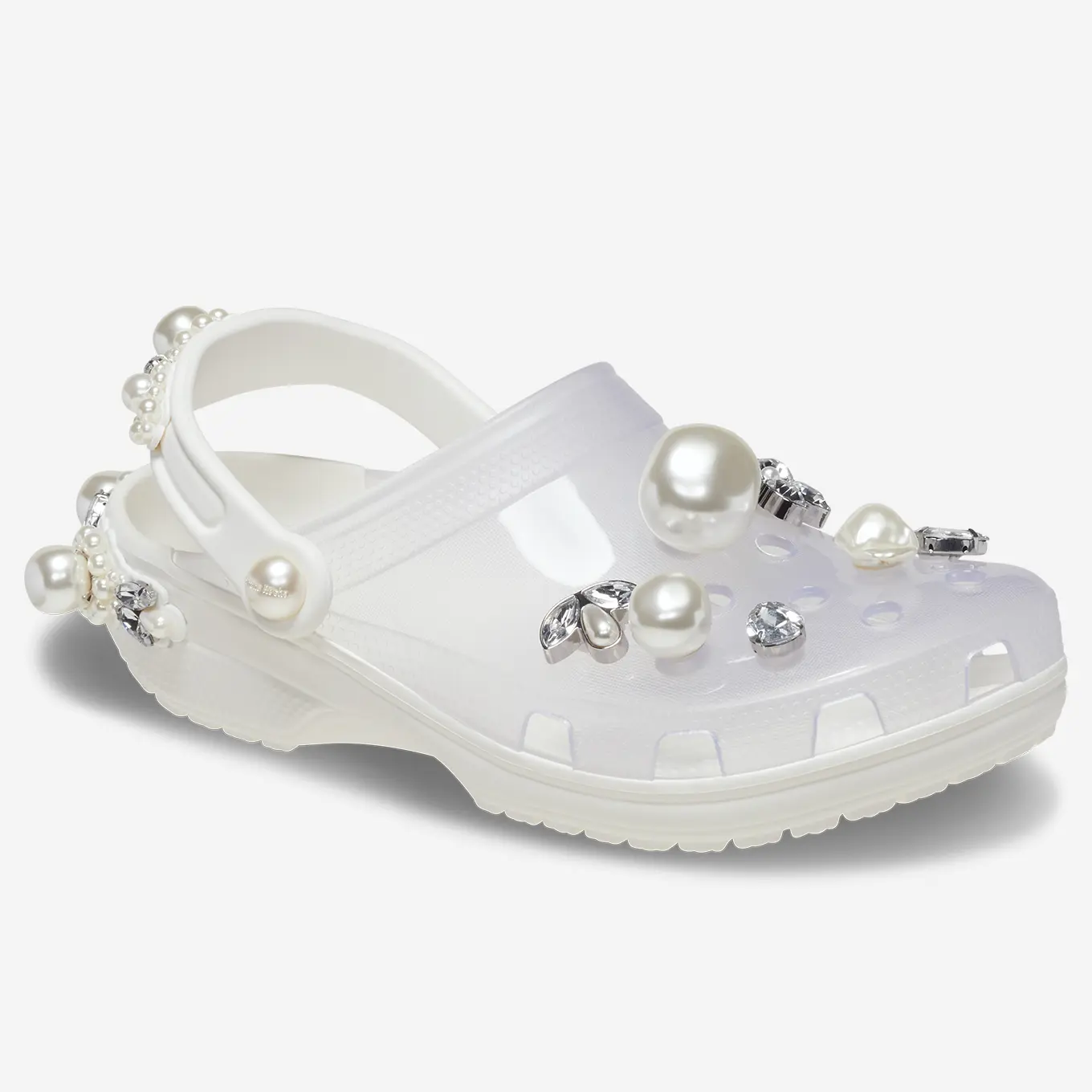 Сабо Crocs Classic x Simone Rocha, белый/полупрозрачный