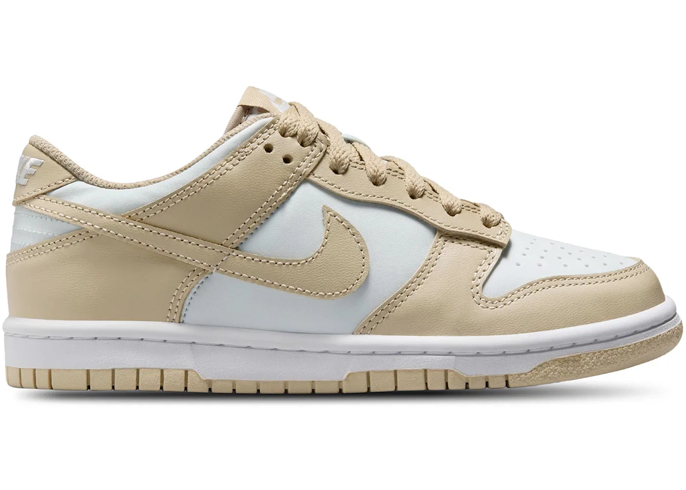 Детские кроссовки для мальчиков и девочек Nike Dunk Low, Desert Khaki/Pure Platinum/Desert Khaki