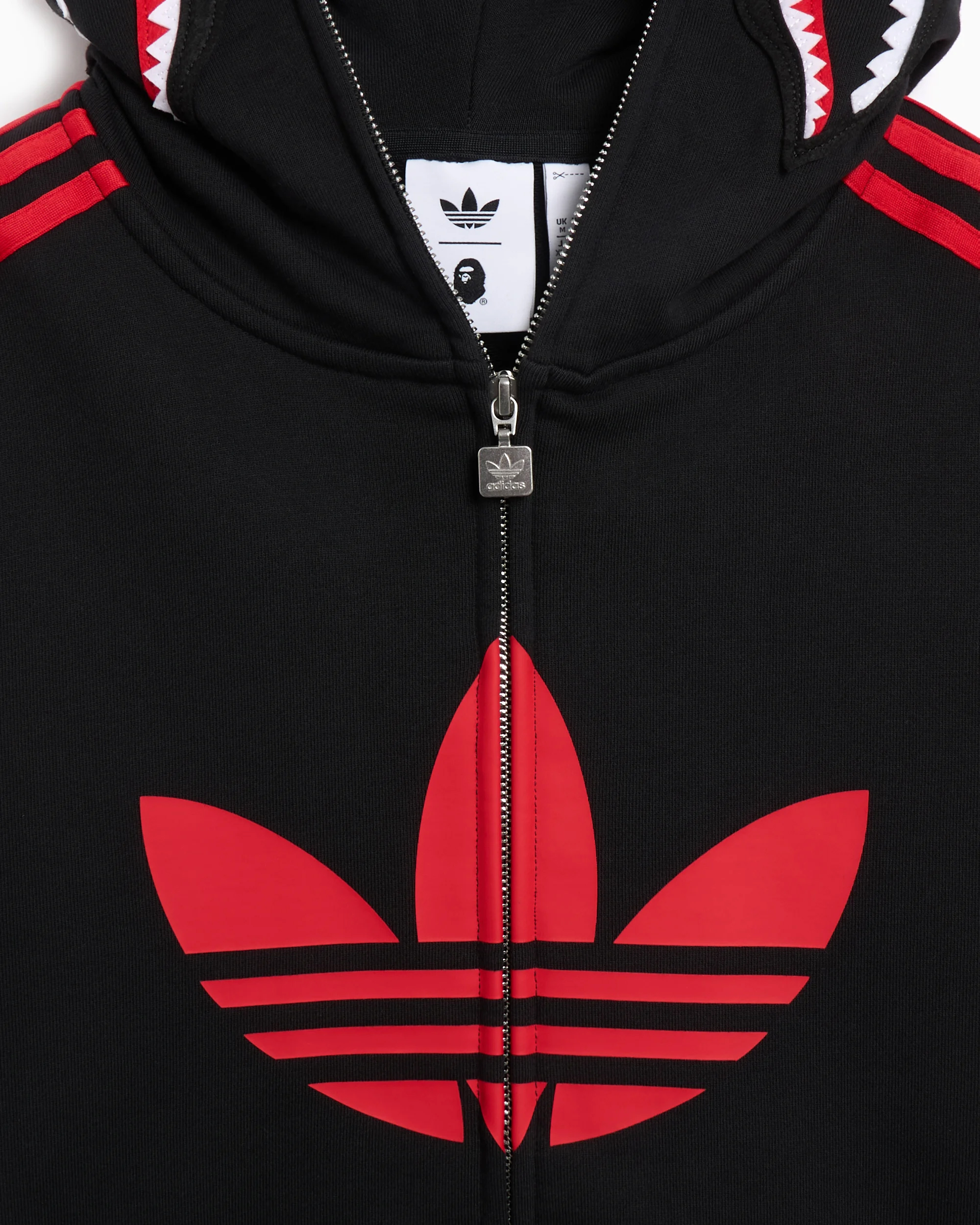 Куртка Adidas Original x A Bathing Ape Shark, черный — фото 3