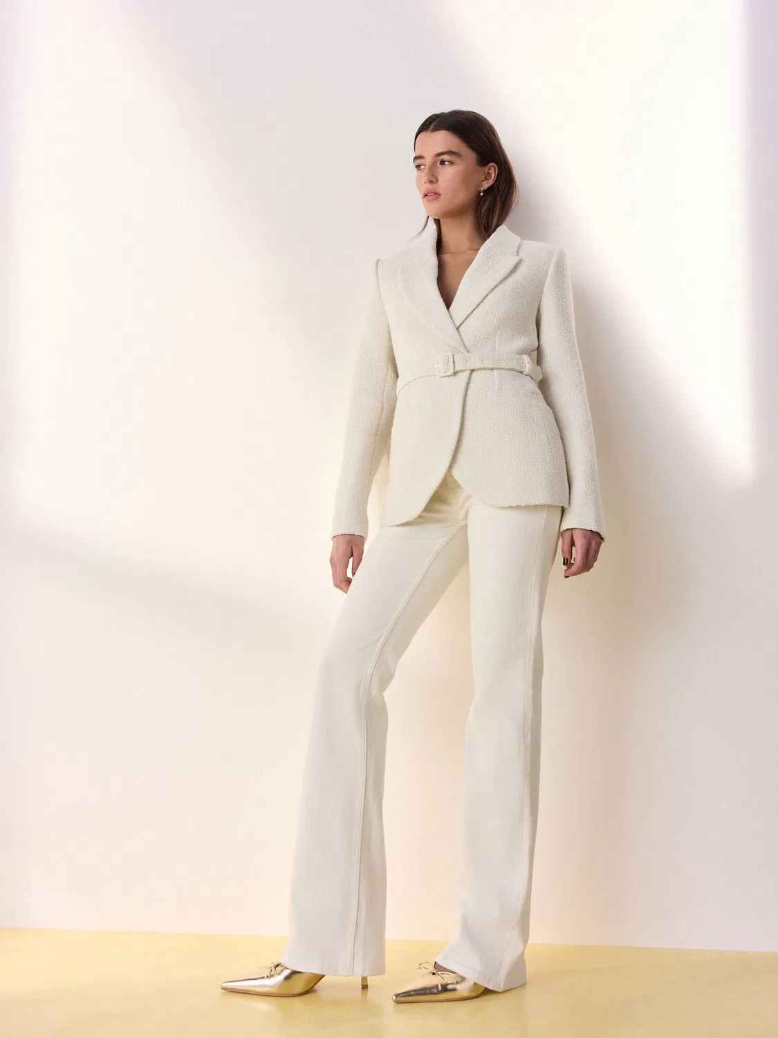 Джинсы клеш Tabitha Simmons X Next, Cream Ecru — фото 3