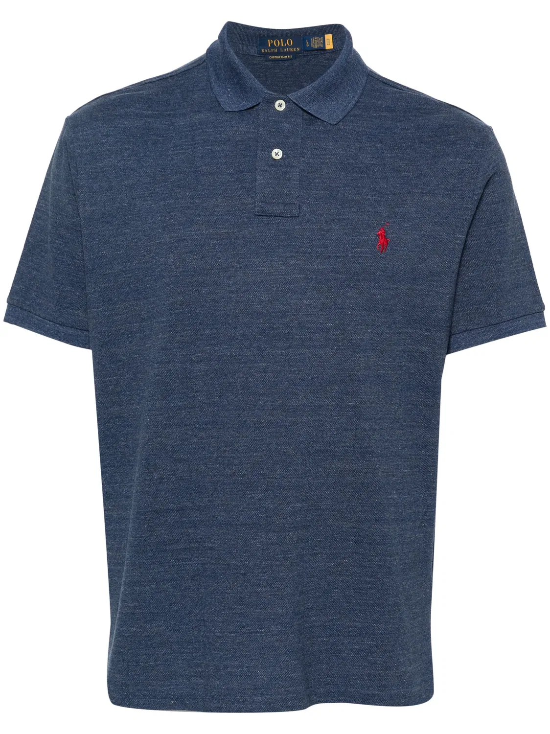 Поло из хлопкового пике Polo Ralph Lauren, индиго