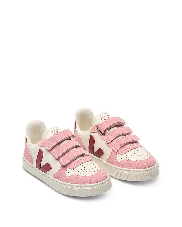 Детские кроссовки для девочек с кожаными вставками Veja, Pure Marsala Mary
