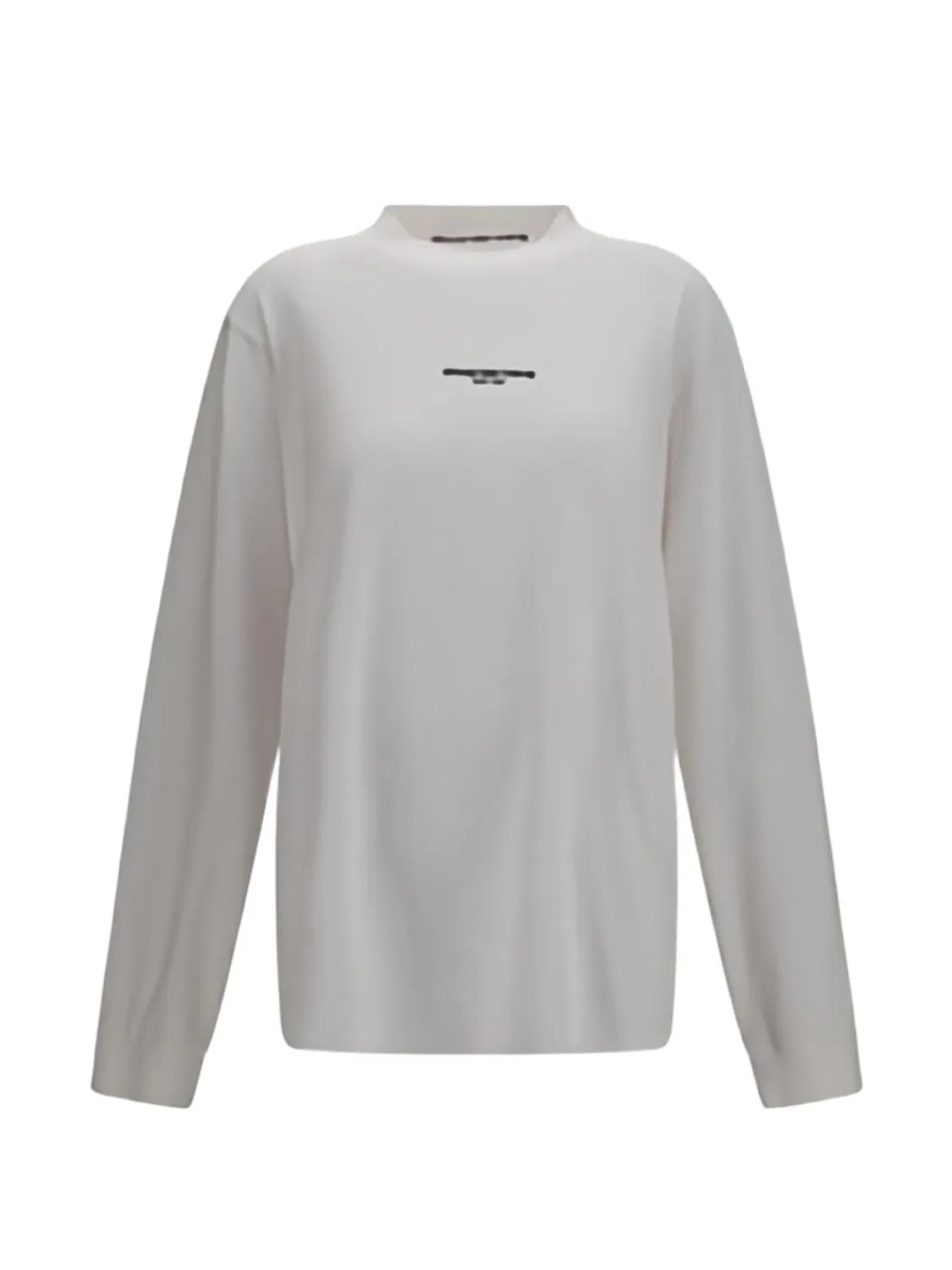 Футболка из хлопка с длинными рукавами Alexander Wang, нейтральные