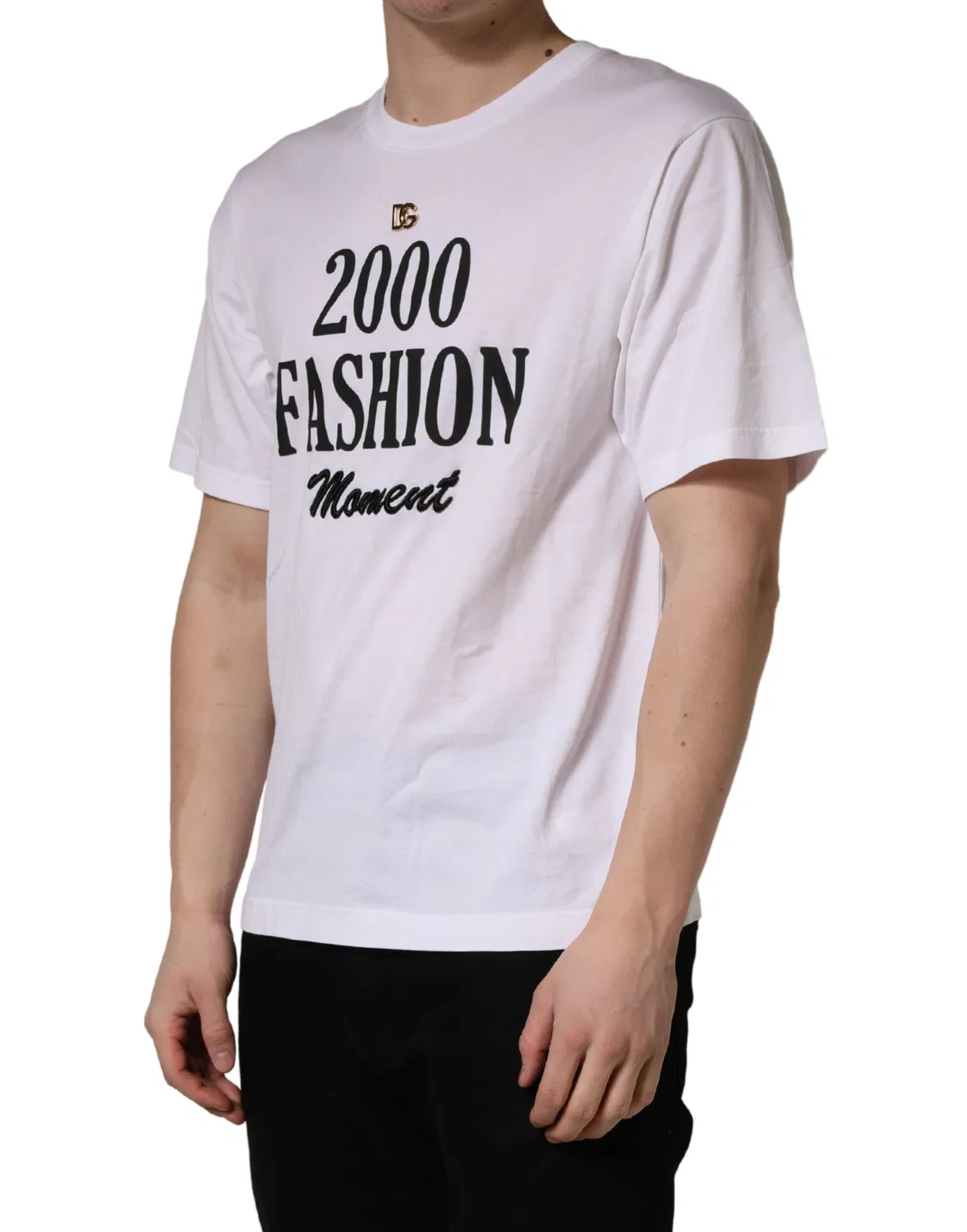Мужская футболка с принтом с коротким рукавом White Graphic Print DG Dolce & Gabbana, White — фото 3