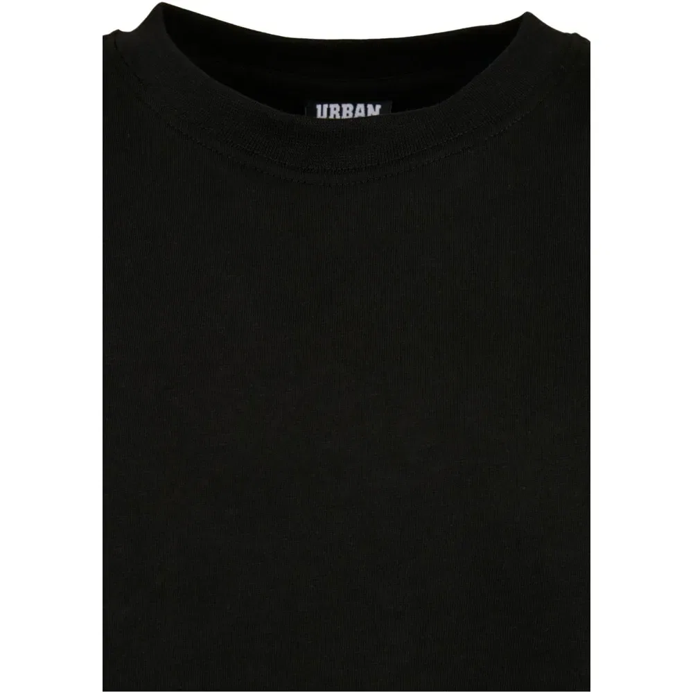Детская футболка с удлиненным кроем Tall Short Sleeve Urban classics, Black — фото 3