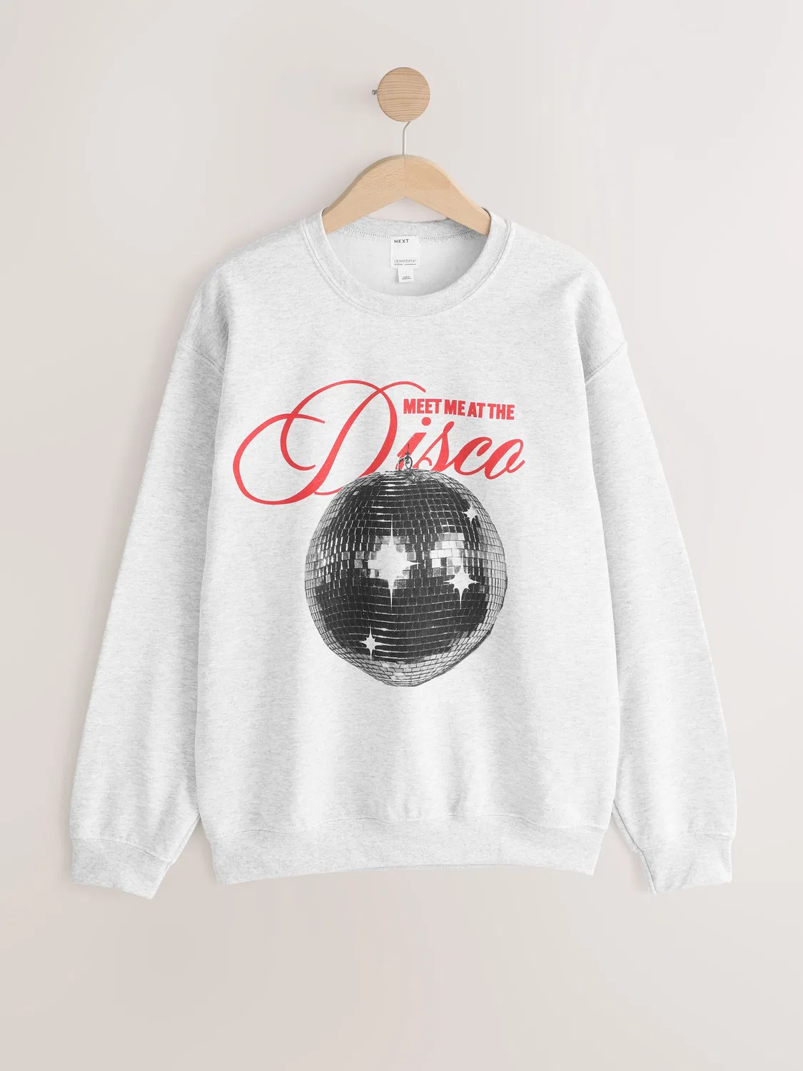 Свитшот Disco Next, серый меланж