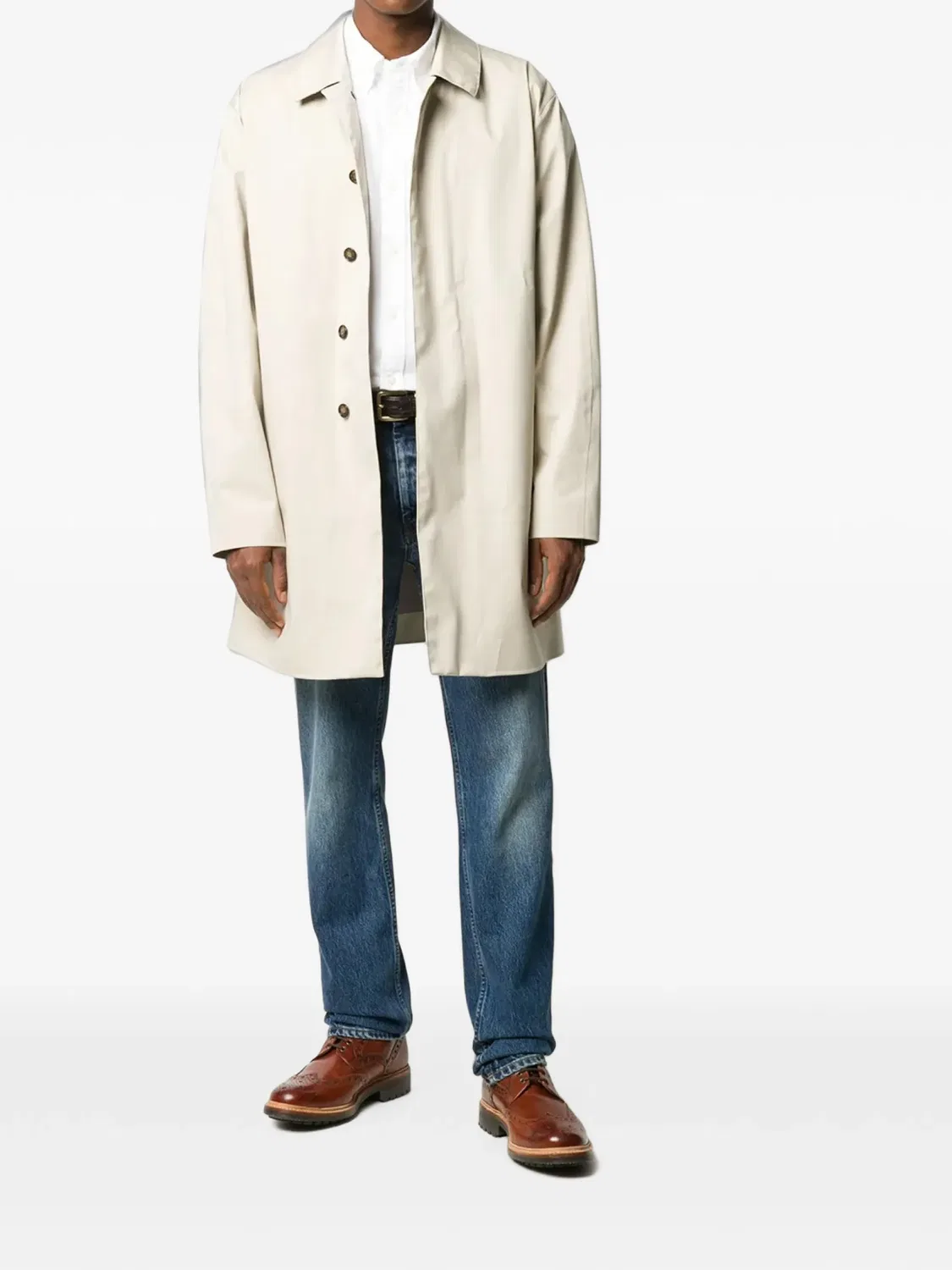 Рубашка button-down из белого хлопка Polo Ralph Lauren, белый — фото 4