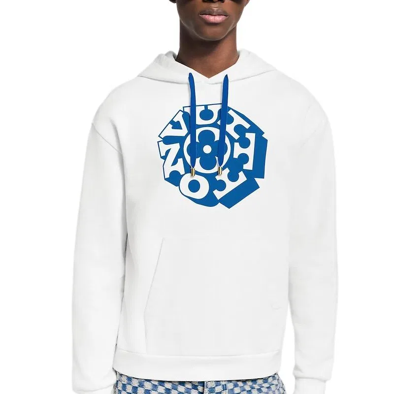 Мужской свитшот с принтом Printed Signature Hoodie LOUIS VUITTON — фото 4