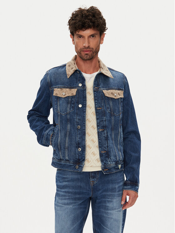 

Джинсовая куртка regular fit M5YXN1 D5KT3 Guess, синий