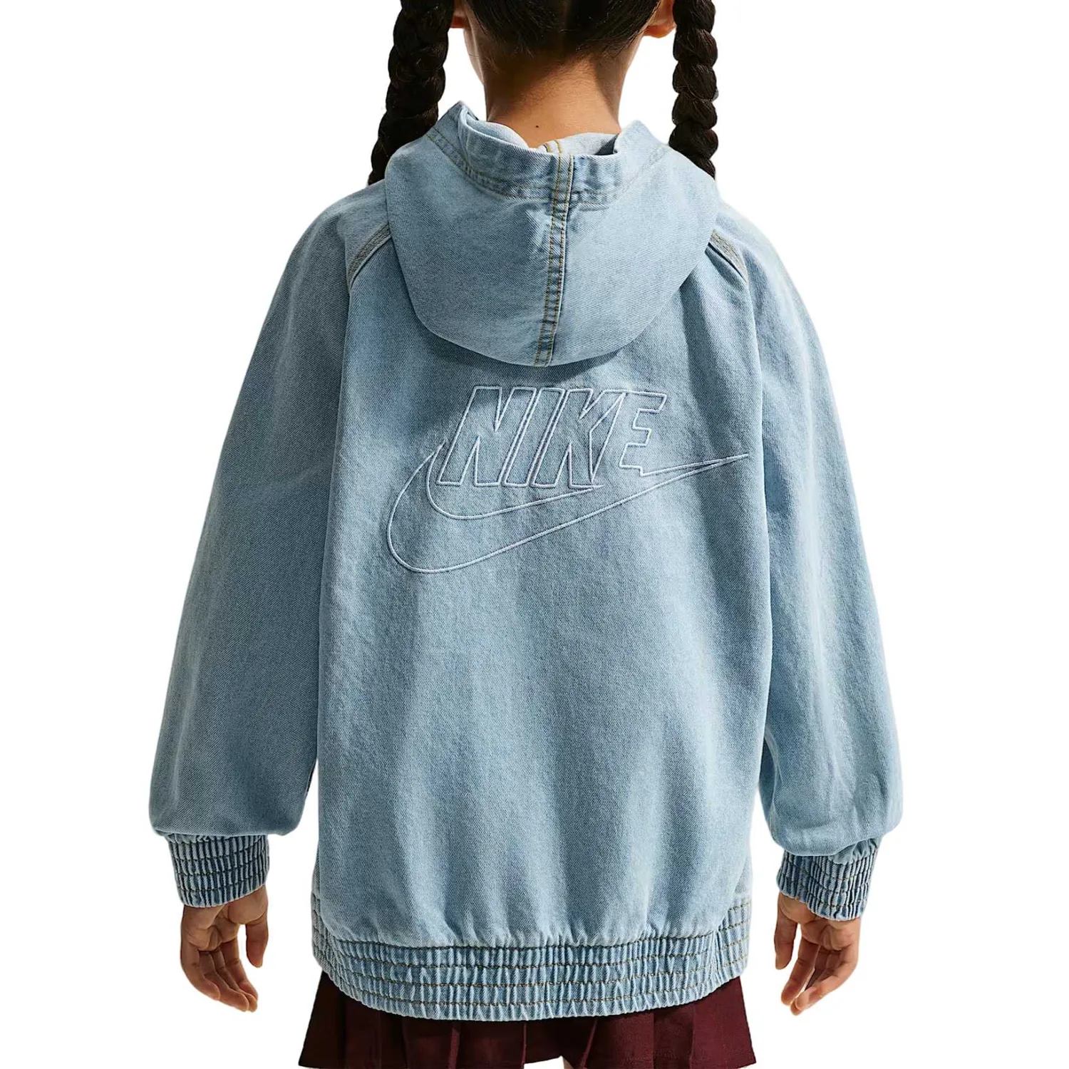 Детская куртка с капюшоном Nike, Light Armory Blue/Light Armory Blue/Wheat/Light Armory Blue — фото 3