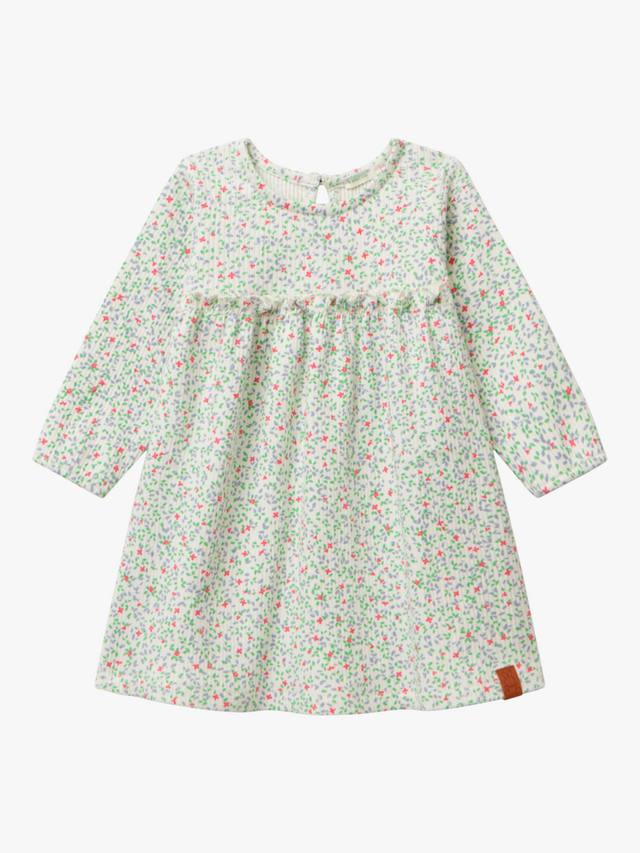 

Детское платье в цветочек Benetton, цвет White Cream