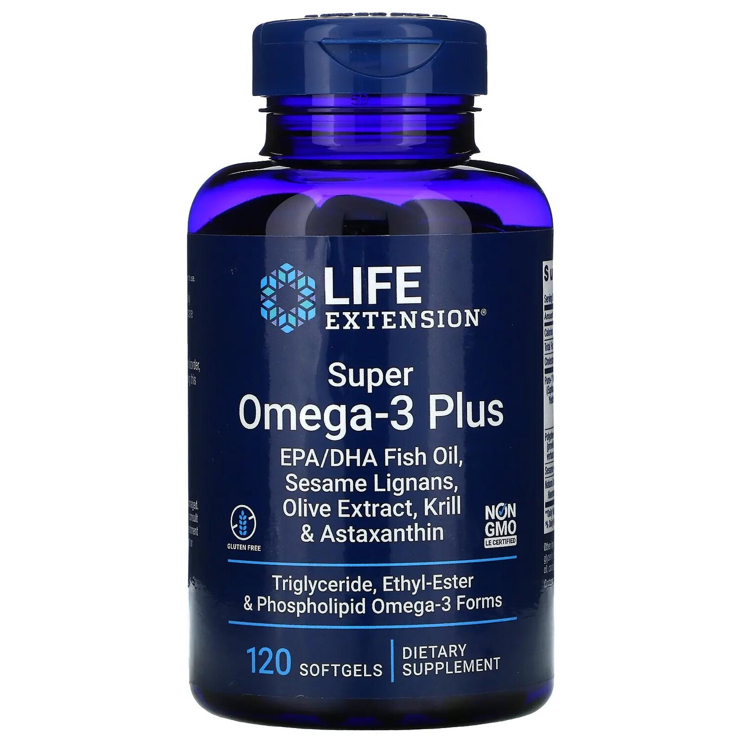 

Life Extension Omega Foundations Супер омега-3 плюс 120 мягких желатиновых капсул