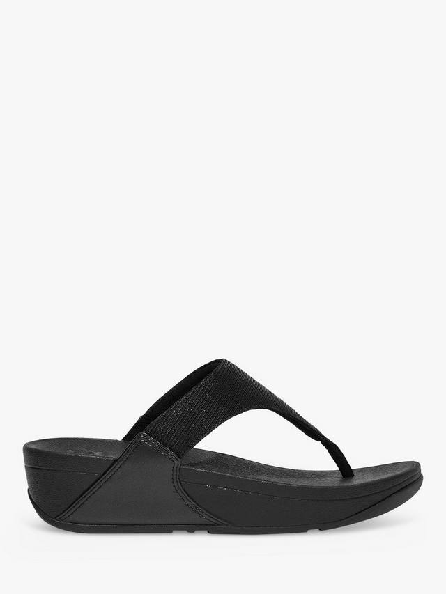 Песочники Lulu Shimmer с открытым носком FitFlop, All Black