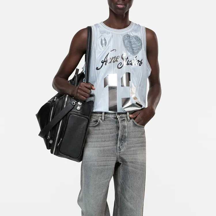 Спортивная майка-борцовка Acne Studios, Gray — фото 4