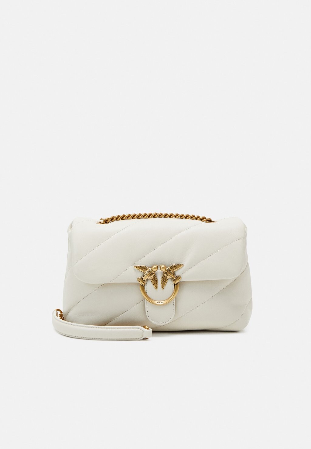 

Сумка на плечо Love Classic Puff Pinko, слоновая кость