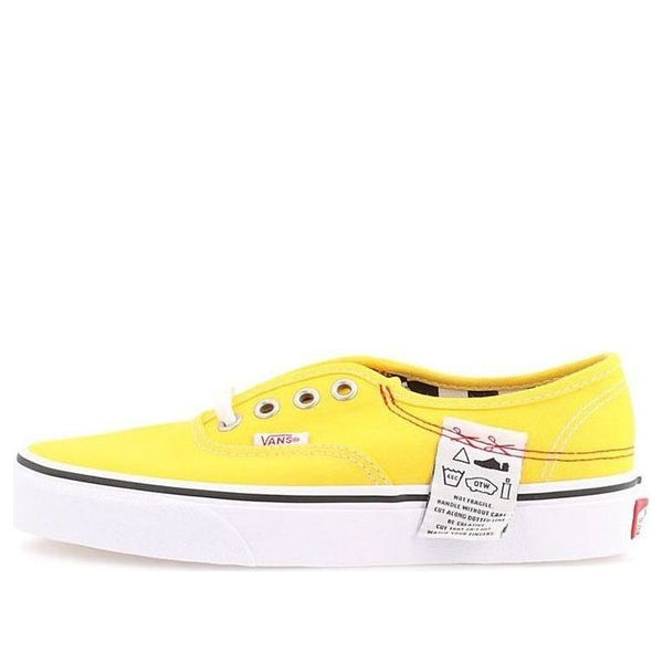 

Кроссовки diy authentic hc skate sneakers low shoes yellow Vans, желтый