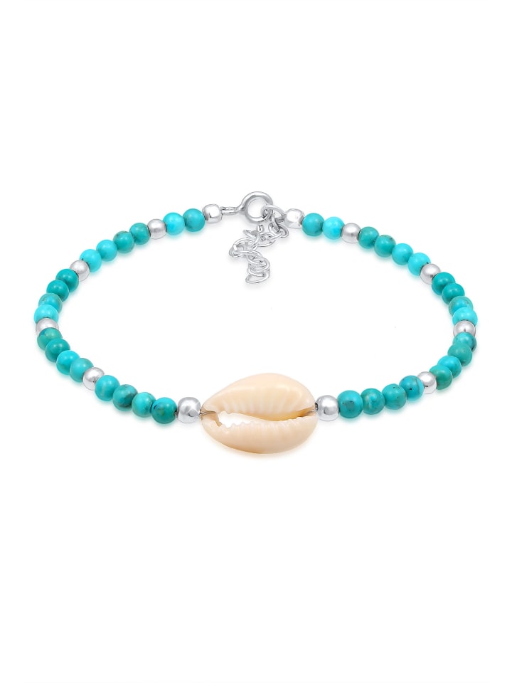 

Nenalina Браслет из серебра 925 пробы с бирюзой в форме ракушки