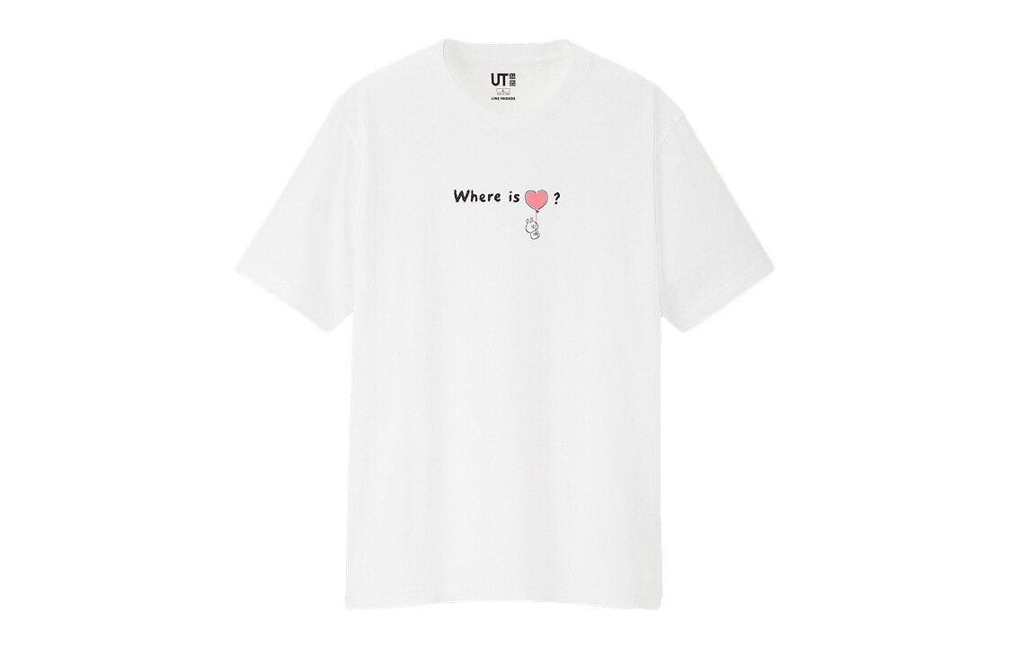 

Футболка унисекс белая Uniqlo, белый