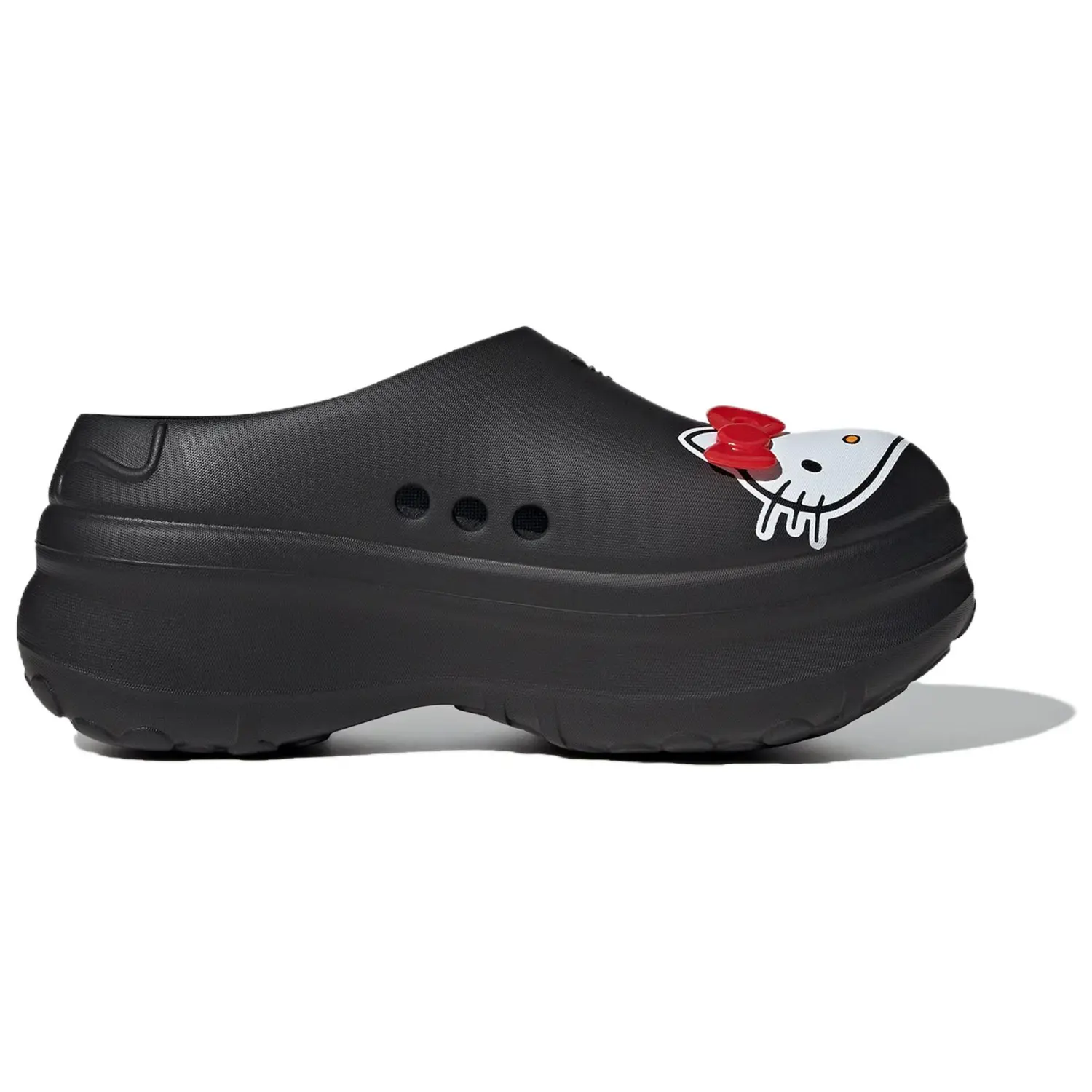 Кроссовки Adidas Hello Kitty X женские Adifom Stan Smith Mule «50th Anniversary» — черные Adidas Originals — фото 2
