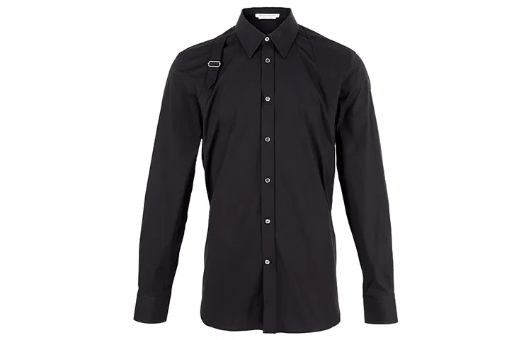 Рубашка с ремнями Alexander McQueen Black