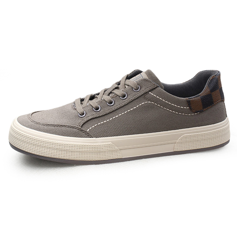 

SENJIALUO Антискользящие износостойкие низкие скейтерские кроссовки мужские - темно-серые, цвет Dark Gray