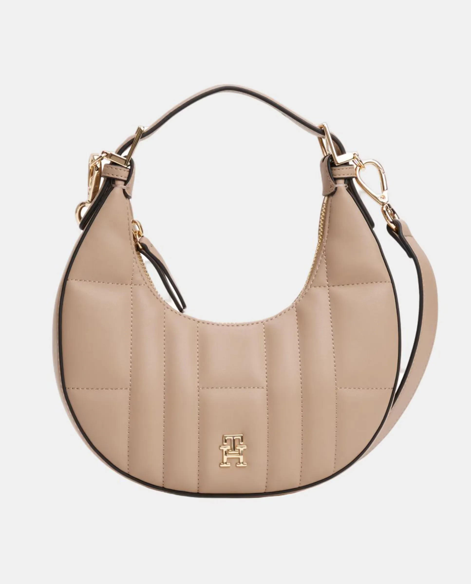 

Женская сумка кросс-боди от Tommy Hilfiger с мягким стеганым дизайном в цвете taupe, бежевый