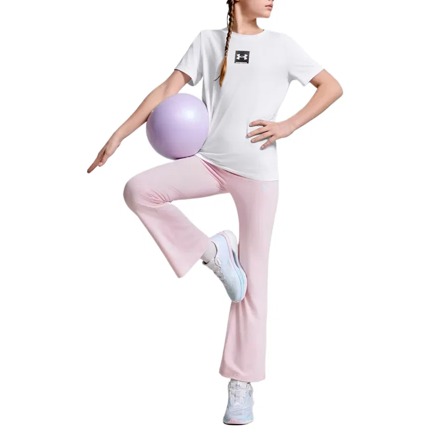 Футболка детская белая Under Armour — фото 4
