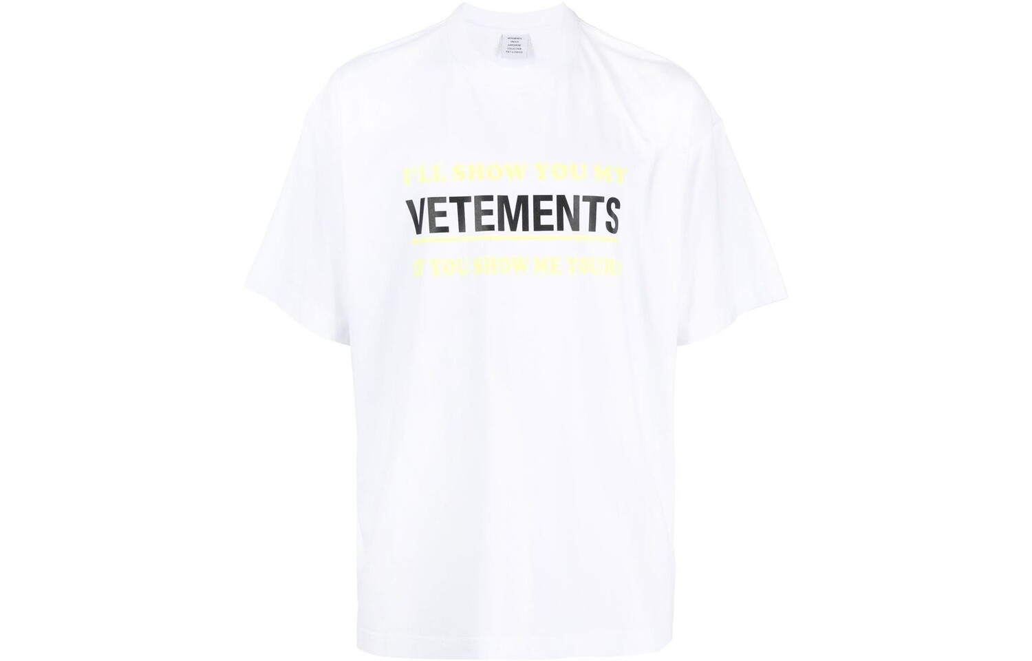 

Футболка унисекс белая Vetements, белый