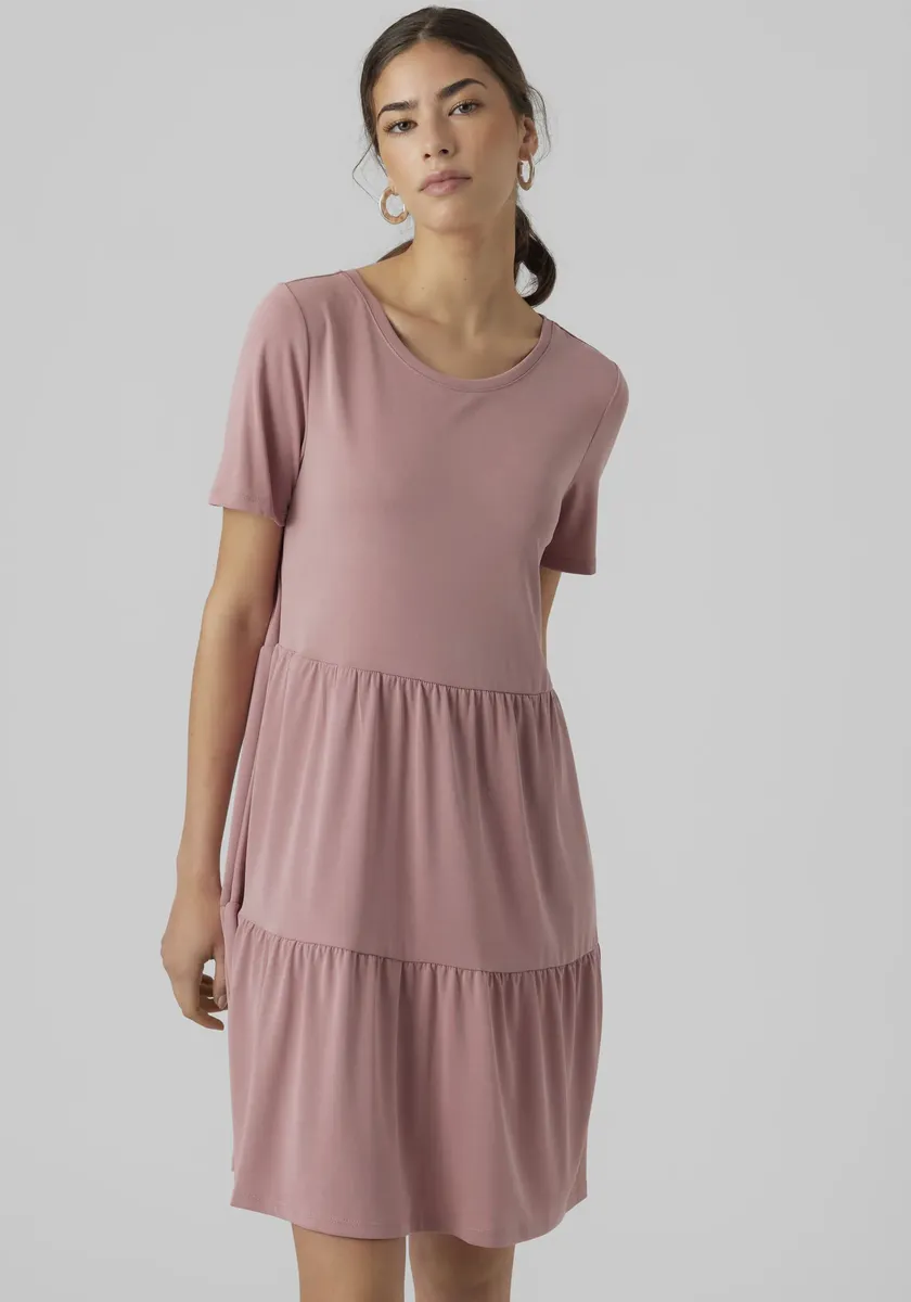 

Платье из джерси Vero Moda "VMFILLI CALIA SS SHORT DRESS", цвет Nostalgia Rose
