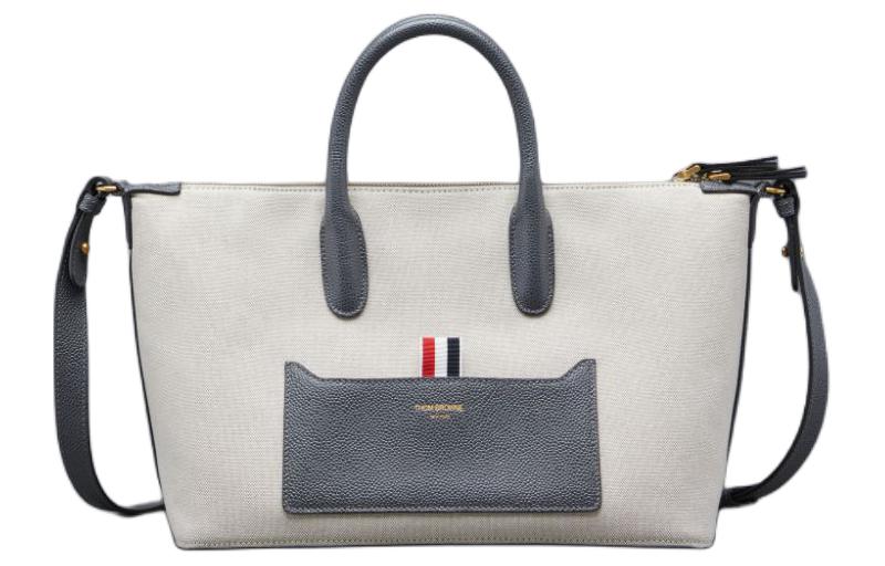 

Сумка-тоут на молнии с логотипом THOM BROWNE