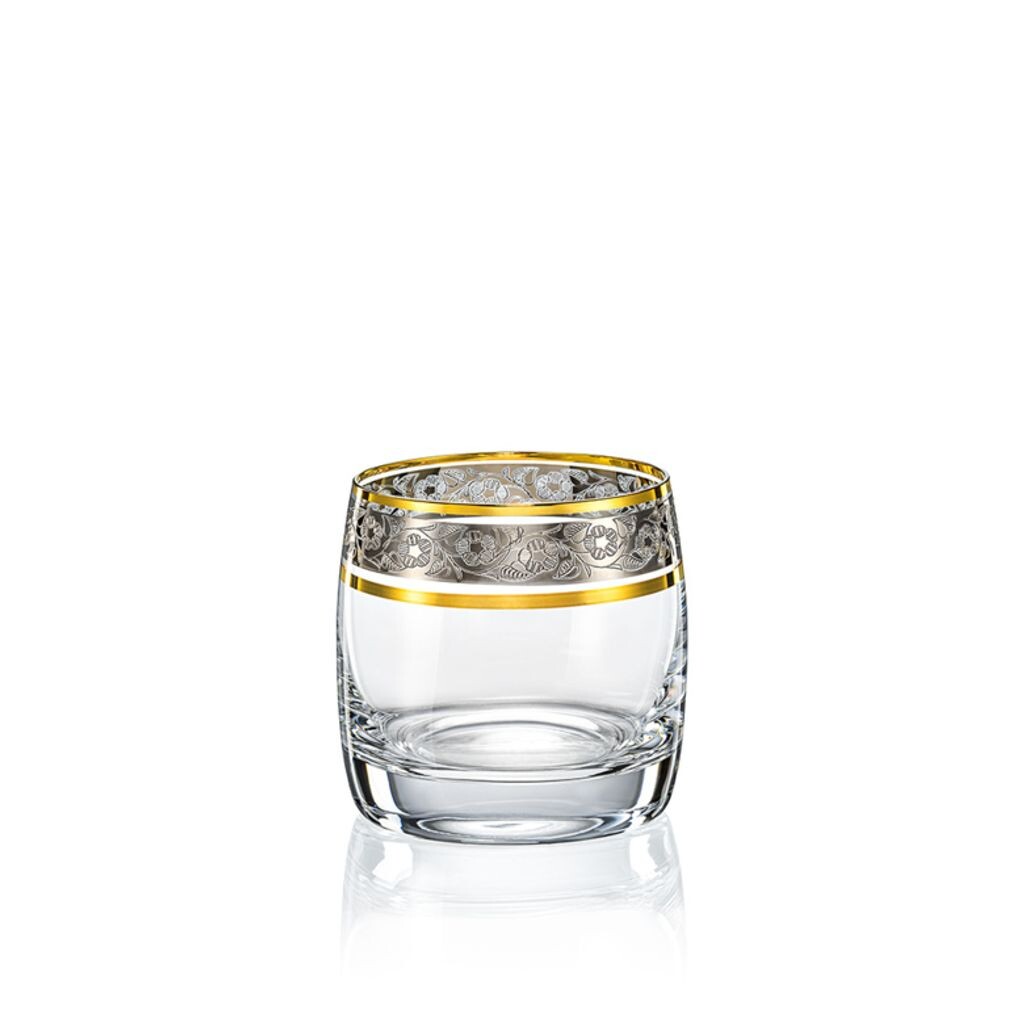

Стаканы для воды Стаканы для виски Exclusive Ideal Gold Platinum 230 мл, набор из 6 шт Crystalex, золото