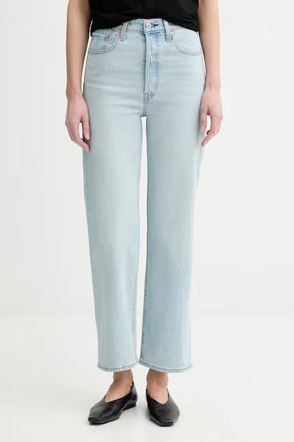 Джинсы прямые RIBCAGE прямого кроя ANKLE Levi's, синий