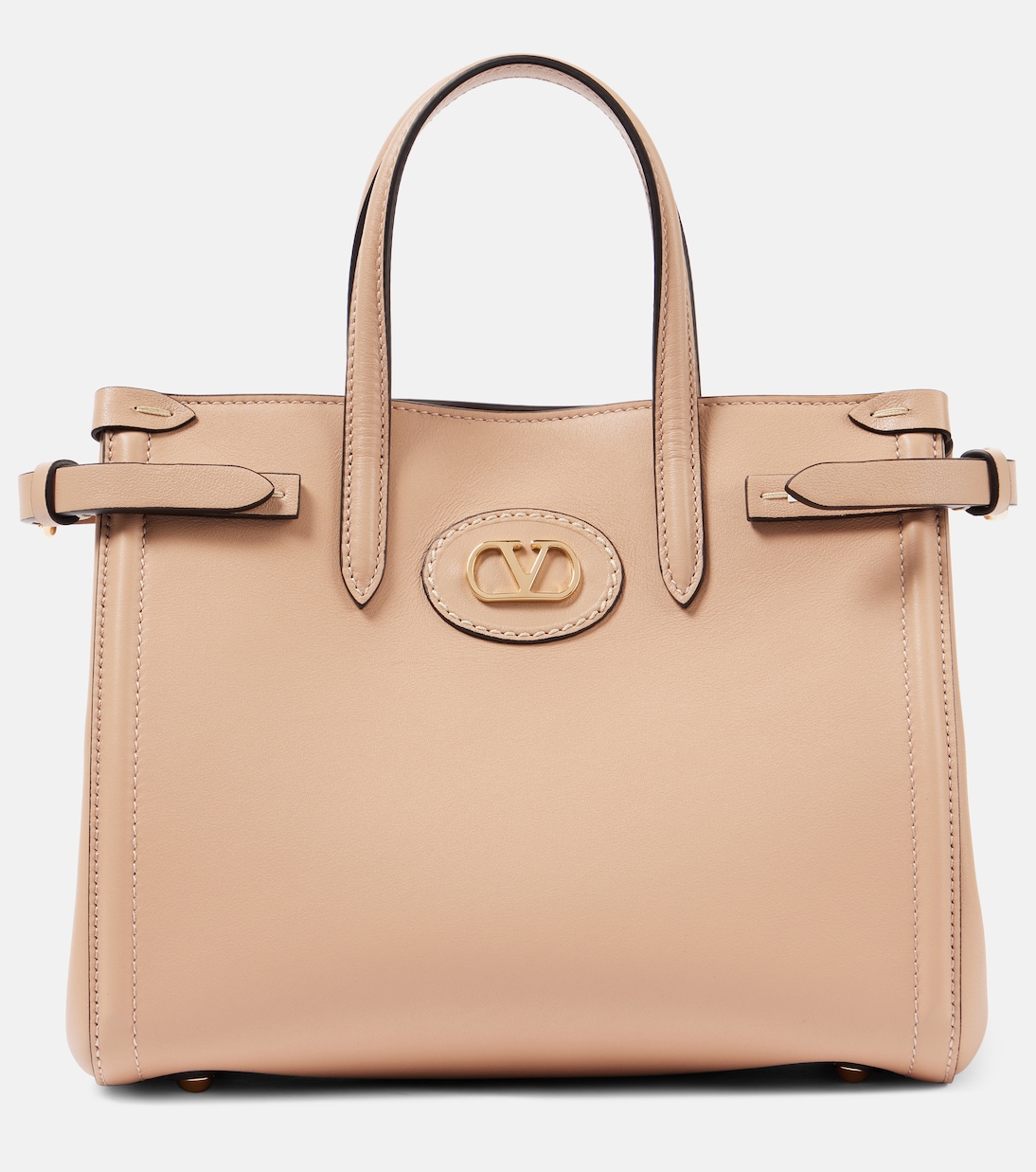 

Сумка-тоут Antibes Small из кожи Valentino Garavani, Rose Sand