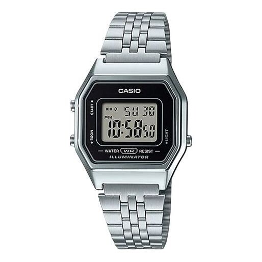 

Часы CASIO Quartz Waterproof Unisex Mens Silver Digital, цвет silver